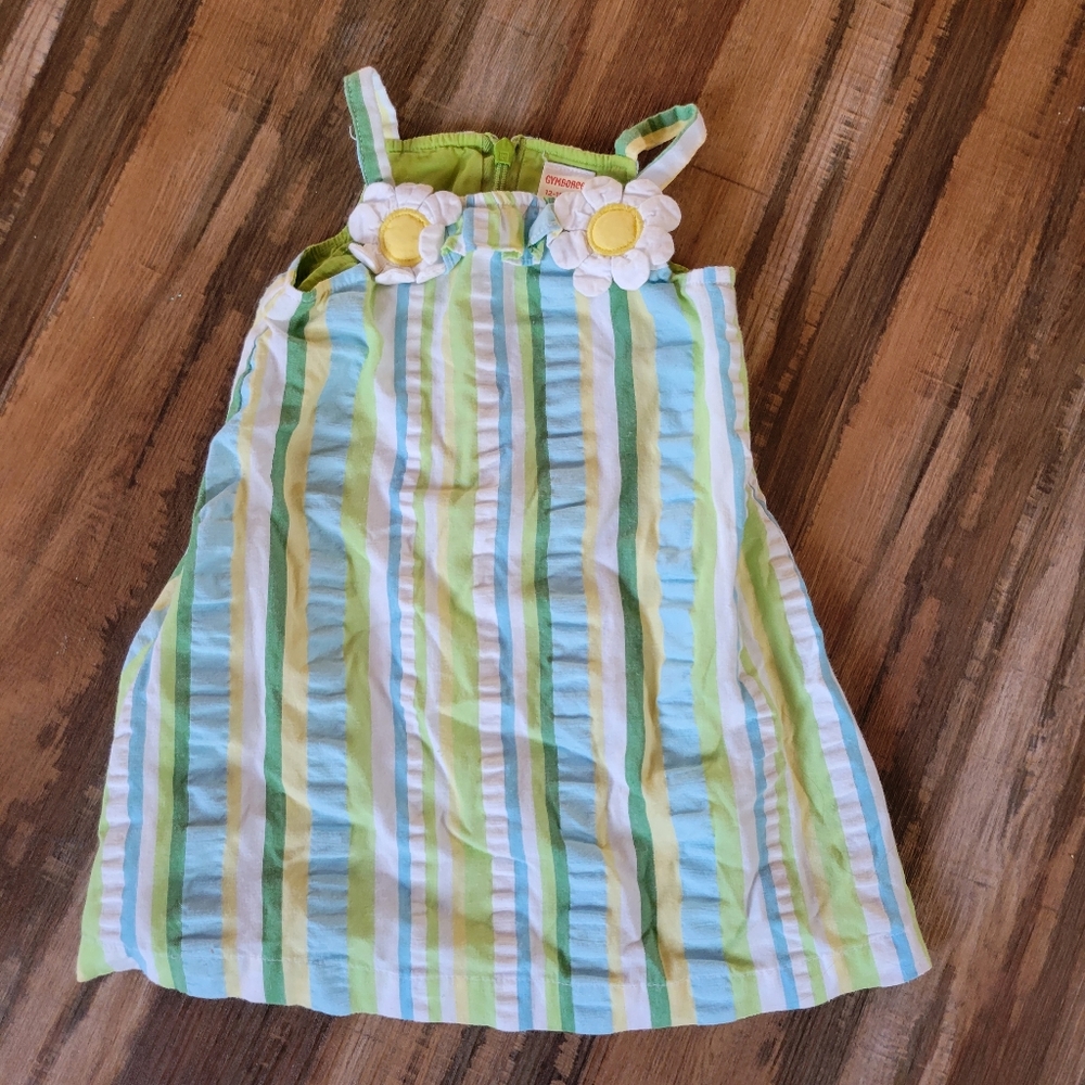 GYMBOREE Seersucker Dress sz 12-18 mon